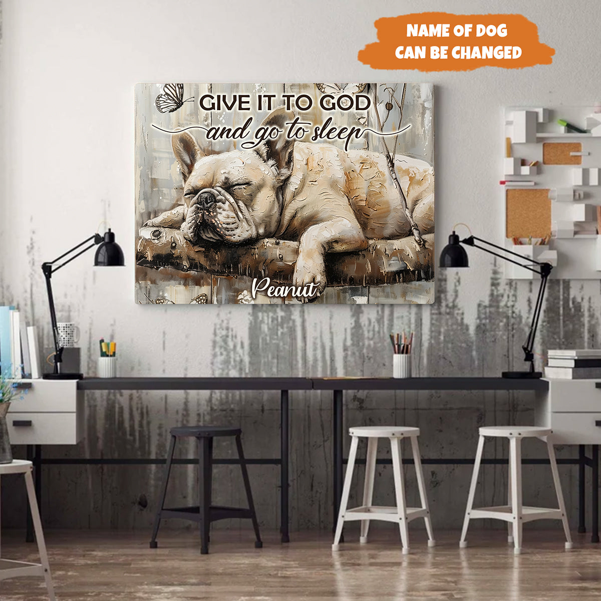 Petthouse | Dog Give It To God And Go To Sleep Poster Canvas Gift For Dog Lover, Decor Home