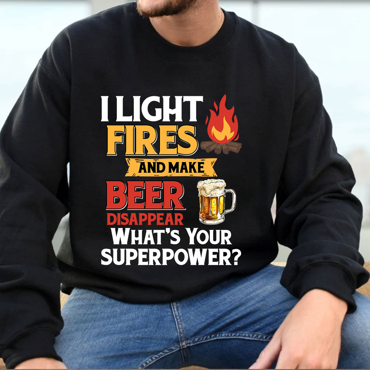 Camping Shirt, I Light Fires And Make Beer Disappear, Funny Camping Shirt, Camping Hoodie Sweatshirt, Camper Mug