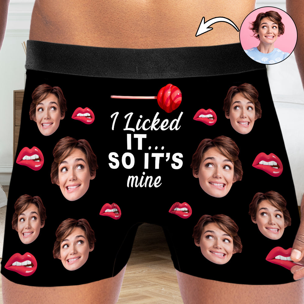 Petthouse | Personalized Photo Men's Boxer, Funny Gift For Husbands And Boyfriends, Valentine Gift For Him