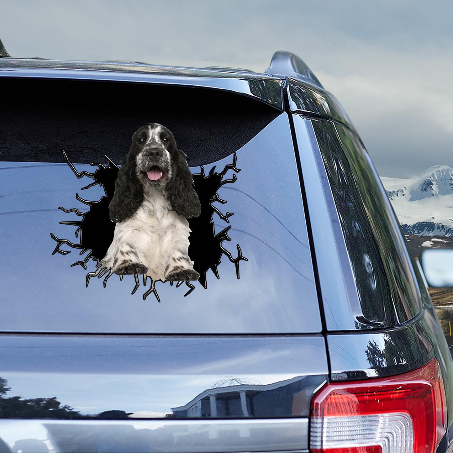 Petthouse | English Cocker Spaniel Funny Car Decals Dog Vinyl Sticker Dog Lover Gift For Dog Mom Dog Dad