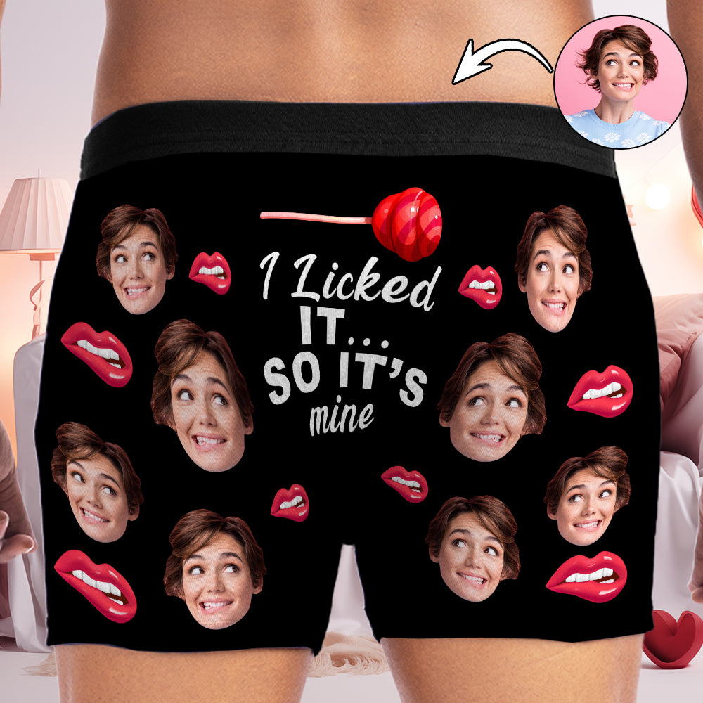 Petthouse | Personalized Photo Men's Boxer, Funny Gift For Husbands And Boyfriends, Valentine Gift For Him