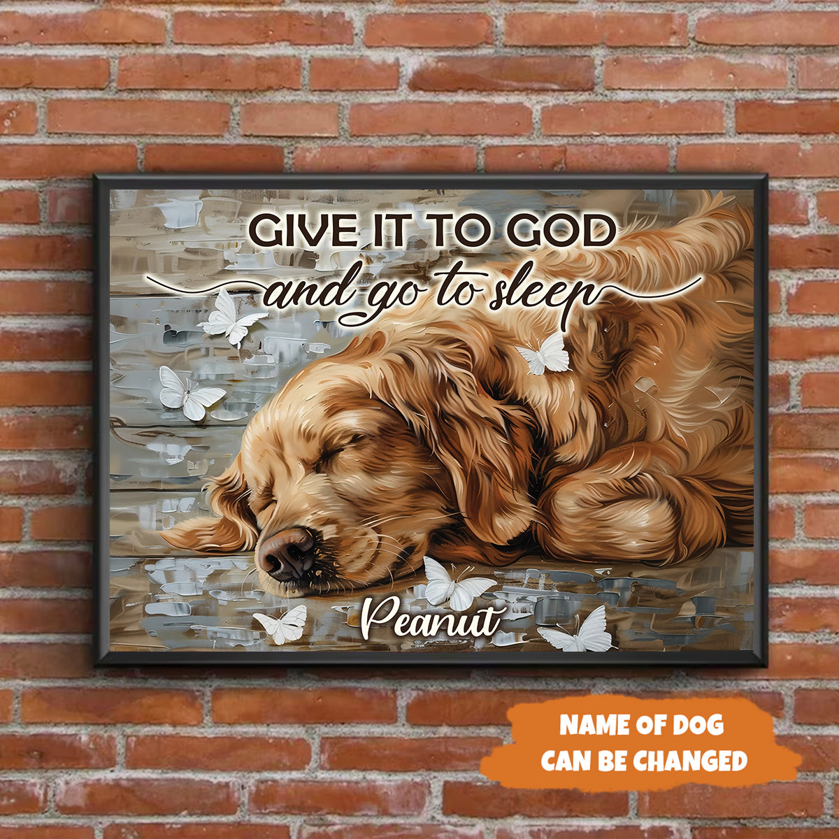 Petthouse | Dog Give It To God And Go To Sleep Poster Canvas Gift For Dog Lover, Decor Home