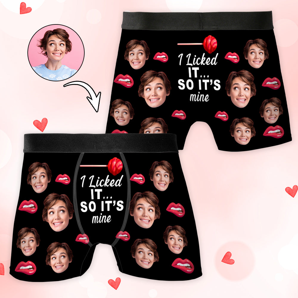 Petthouse | Personalized Photo Men's Boxer, Funny Gift For Husbands And Boyfriends, Valentine Gift For Him