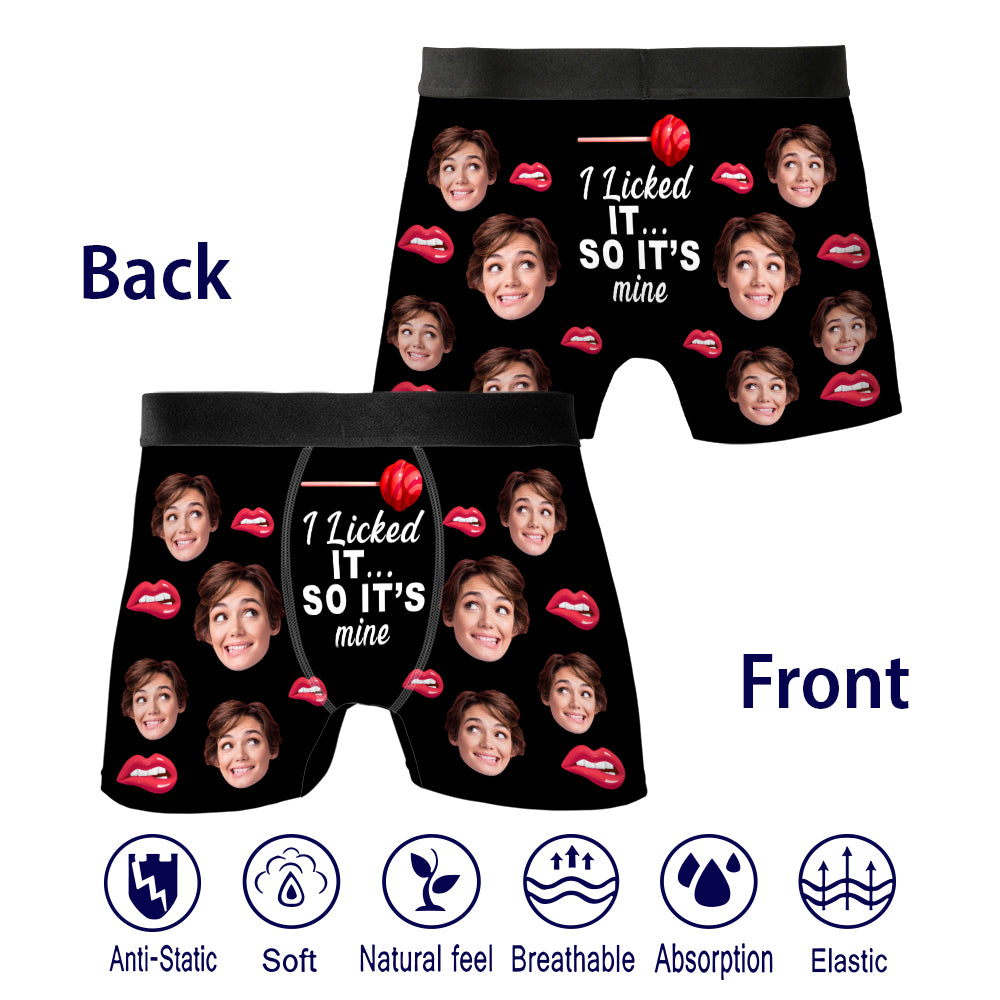 Petthouse | Personalized Photo Men's Boxer, Funny Gift For Husbands And Boyfriends, Valentine Gift For Him