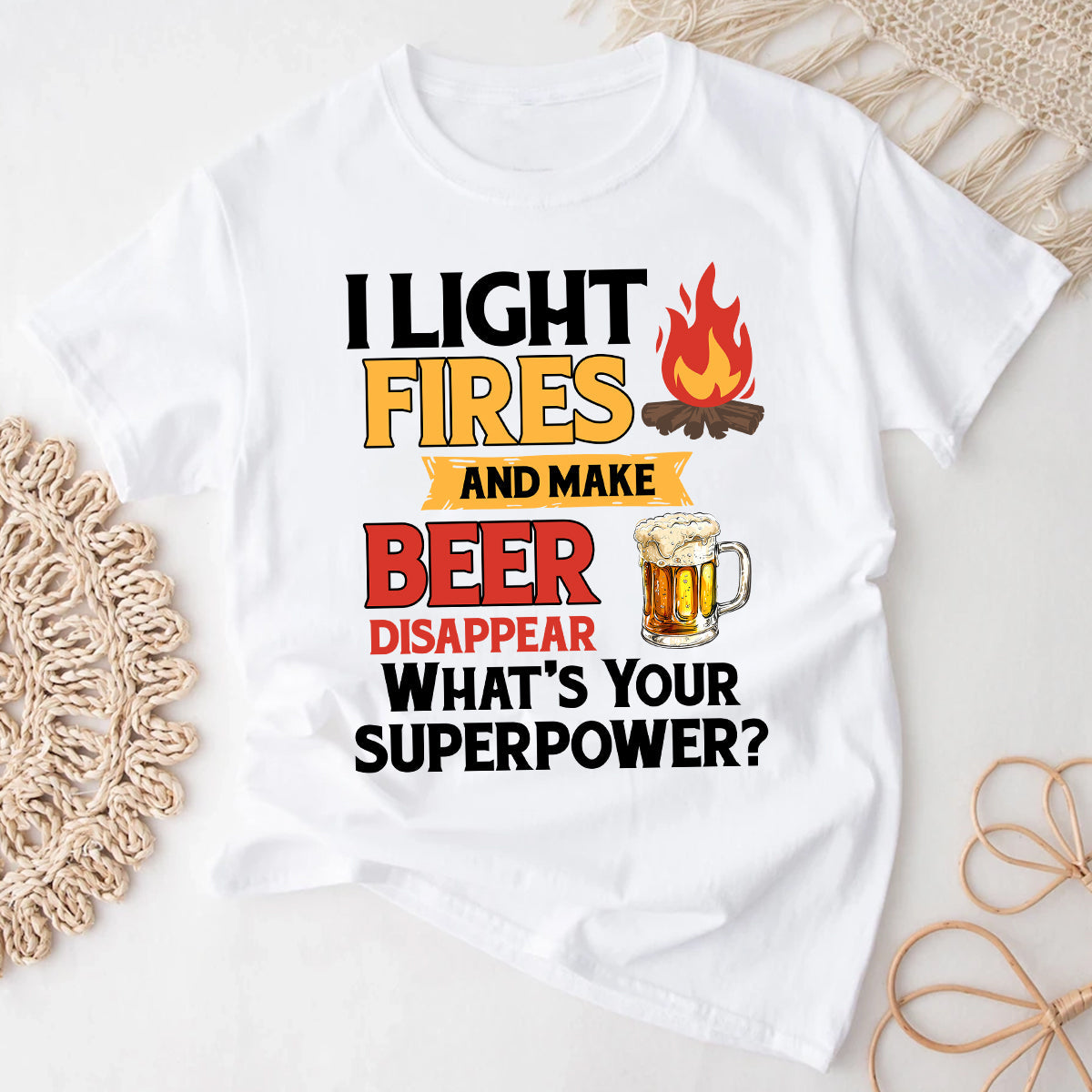 Camping Shirt, I Light Fires And Make Beer Disappear, Funny Camping Shirt, Camping Hoodie Sweatshirt, Camper Mug