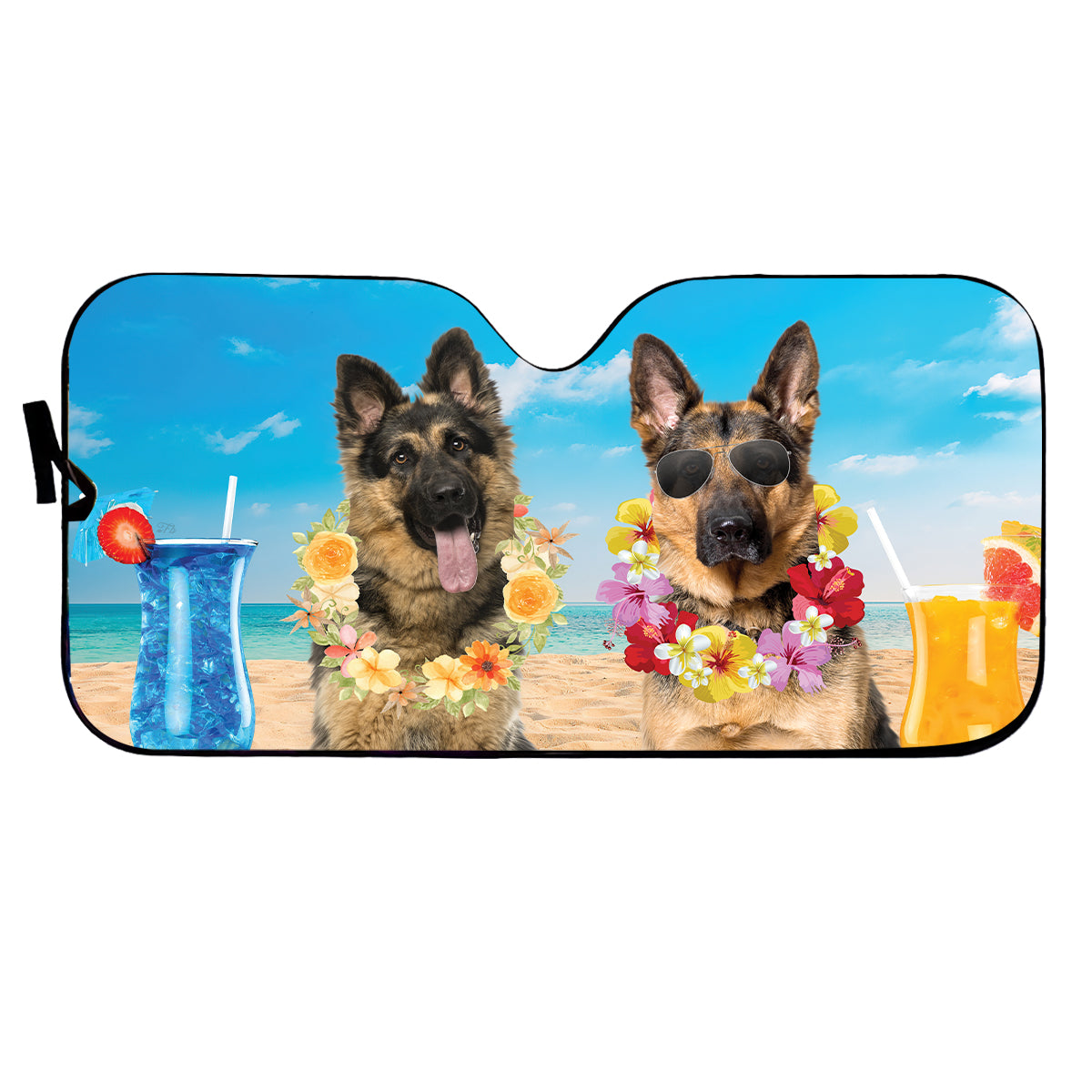 Petthouse | German Shepherd Summer Time Sunshade Personalized Dog Lover Sunshade Windshield Car Accessories