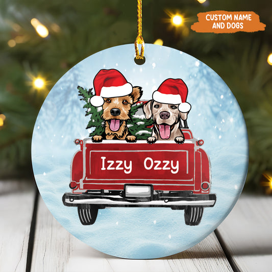 Petthouse | Personalized Pets Ornament, Dogs Xmas Ornaments, Christmas Ornament, Dog Pet Lover Gift