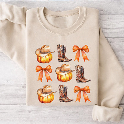 Petthouse | Howdy Pumpkin Western Fall Shirt, Coquette Bow Fall Vibes Western Cowgirl Shirt