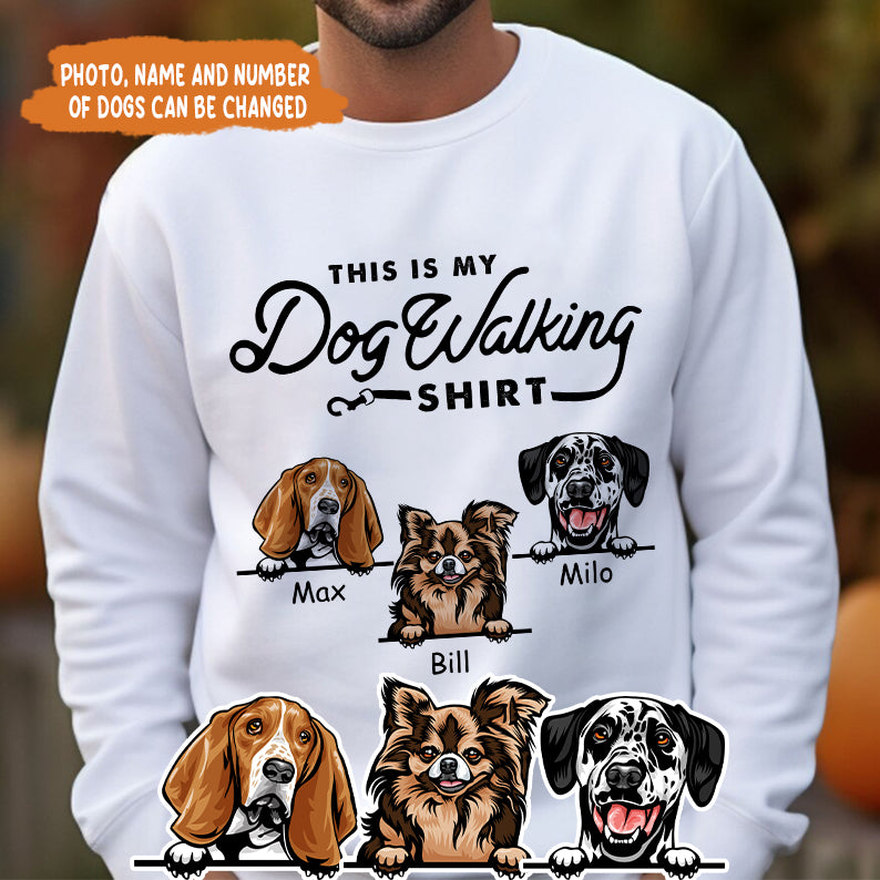 Petthouse | Custom Dog This Is My Dog Walking Shirt, Father's Day Gift, Dog Dad Unisex Shirt