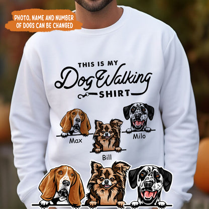 Petthouse | Custom Dog This Is My Dog Walking Shirt, Father's Day Gift, Dog Dad Unisex Shirt