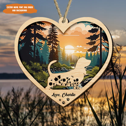Petthouse | Customized Loss Of Pet Sympathy Ornament 2024, Dog Breed Memorial Ornament, Gift For Dog Lovers