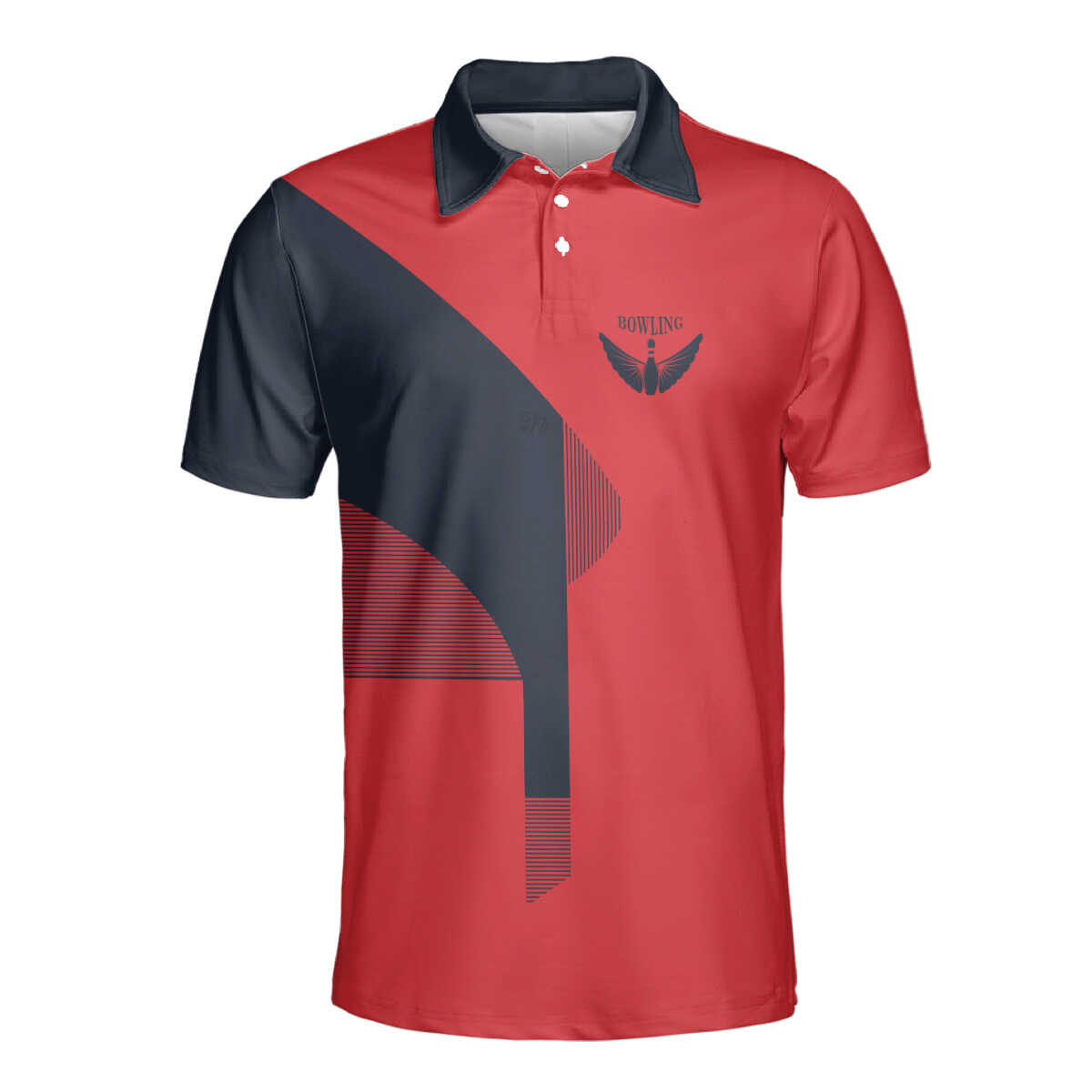 Petthouse | Bowling Polo Shirt, Bowling Angel Wings Polo Shirt, Bowling Geometric Polo, Bowler Gift