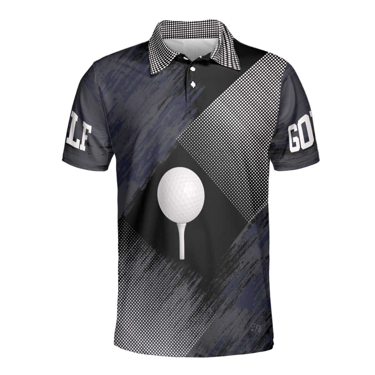 Petthouse | Golf Ball Polo Shirt, Golf Polo Shirts, Golf Geometric Polo Shirt, Golf Player Gift