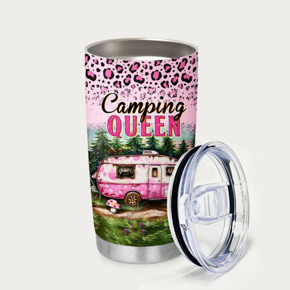 Petthouse | Camping Queen Tumbler, Camping Tumbler Gift, Camper Gift For Girls, Camping Queen, Mother Gift