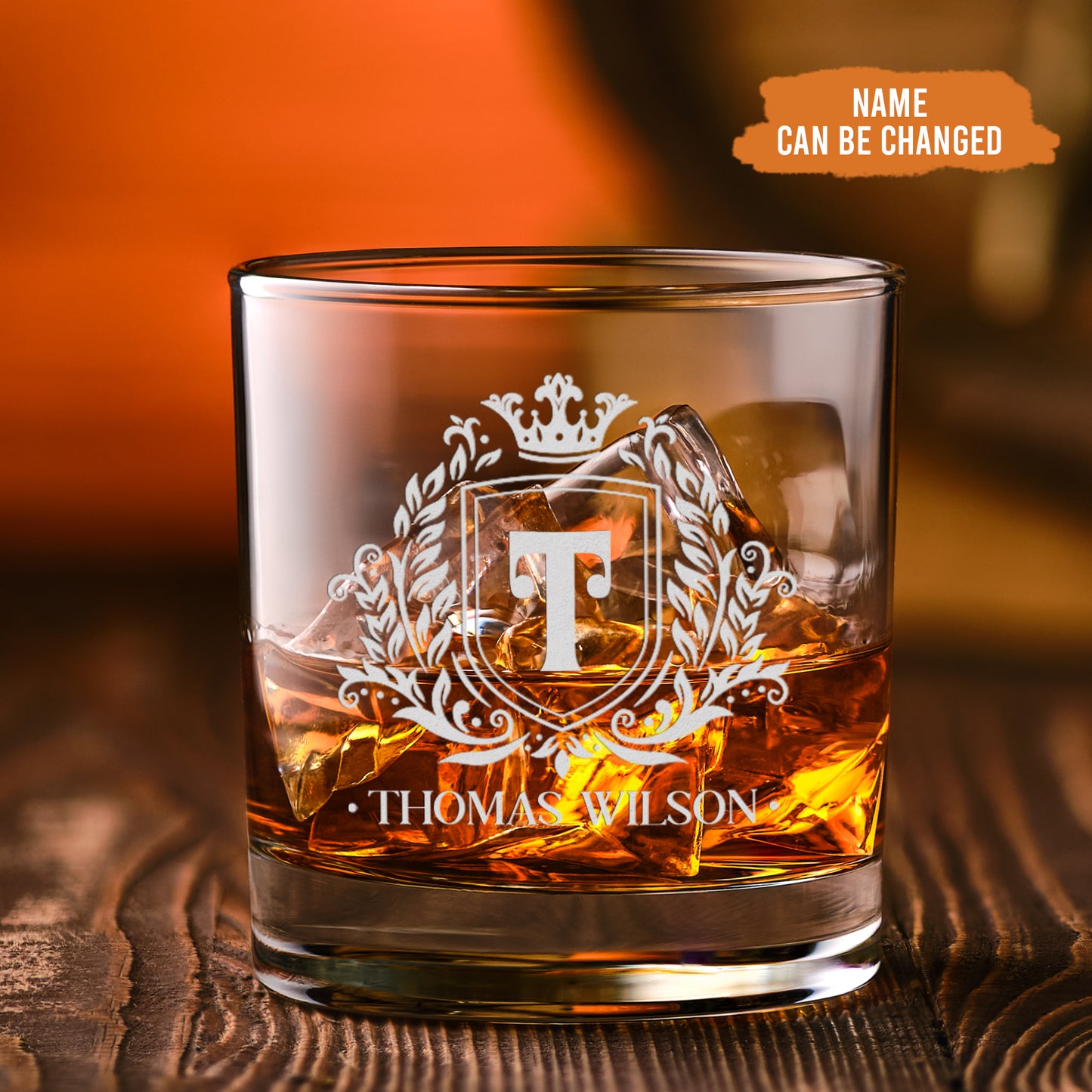 Petthouse | Custom Name Whisky Glass, Beer Can, Engraved Glass Whiskey Glass With Name