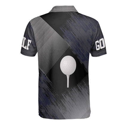 Petthouse | Golf Ball Polo Shirt, Golf Polo Shirts, Golf Geometric Polo Shirt, Golf Player Gift