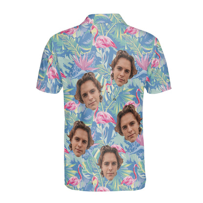 Petthouse | Customized Picture Flamingo Hawaiian Shirt For Men Tropical Trends Men Shirts Flamingo Summer Dad Gift