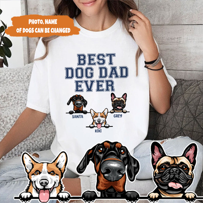 Petthouse | Custom Best Dog Dad Ever, Dog Dad Shirt, Pet Lover Shirt, Dog Lover Gift, Father's Day