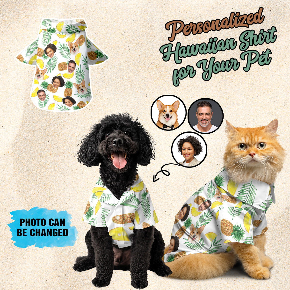 Petthouse | Custom Husky Aloha Dog Summer Beach Tropical Leaves Hawaiian Shirt, Gift Friend, Family