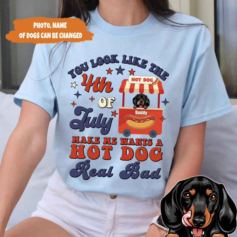 Petthouse | Personalized Dog Shirt You Look Like The 4th Of July Shirt, Independence Day Dog Lover