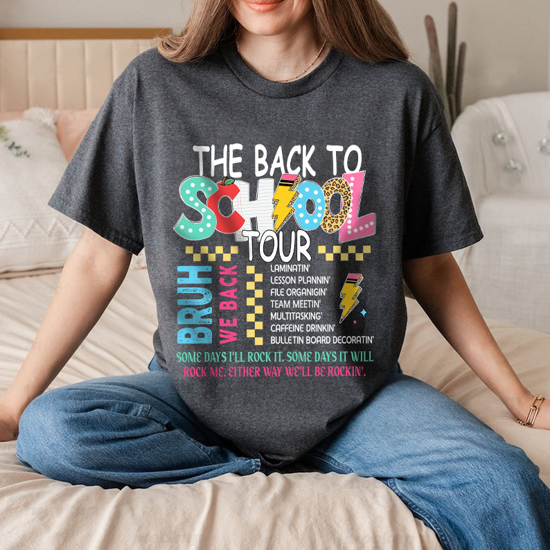 Petthouse | The Back To School Tour Shirt, Bruh We Back Teacher Shirt, Back To School Gift