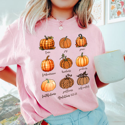 Petthouse | Fall Pumpkin Jesus Bible Shirt, Buffalo Plaid Leopard Pumpkin Halloween, Bible Verse Christian