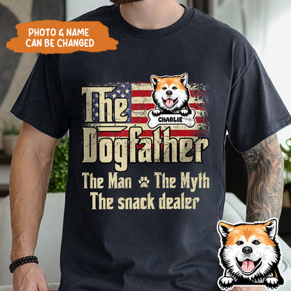 Petthouse | Personalized The Dog Father T Shirt, Dog Dad Shirt, Father's Day Gift, Dog Lovers