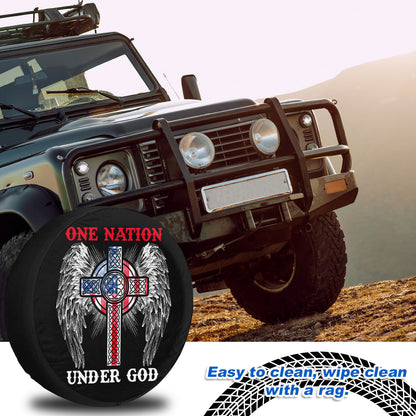 Petthouse | Us Christian Cross Spare Tire Cover American Needs Jesus Car Accessories Patriots Gift Christian