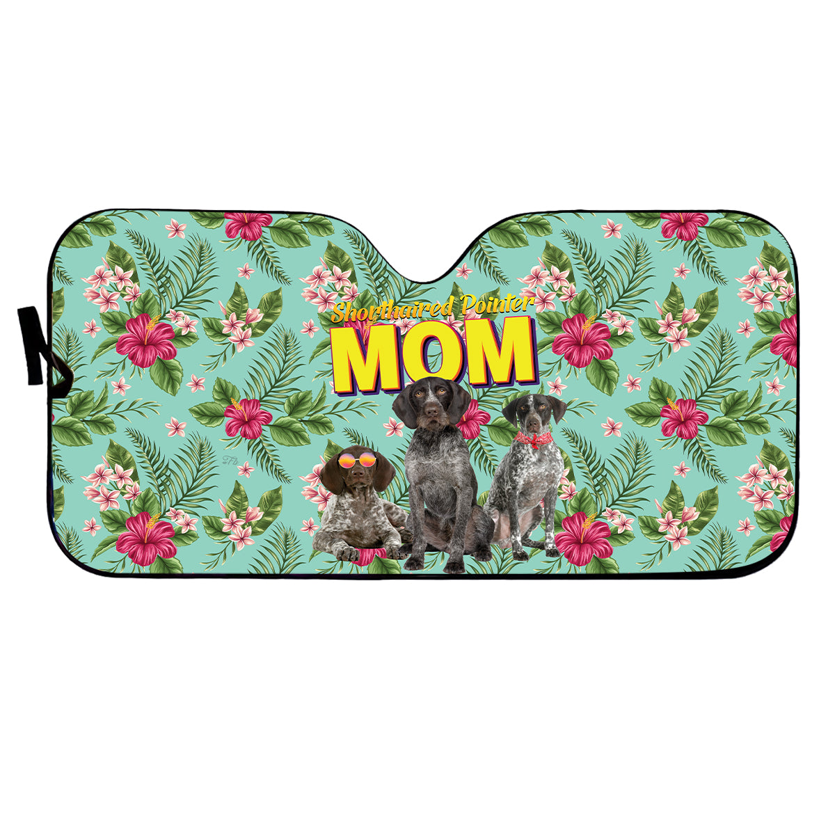 Petthouse | Car Windshield Sunshade Custom Photo German Shorthaired Pointer Hawaii Dog Mom Sun Shade For Car