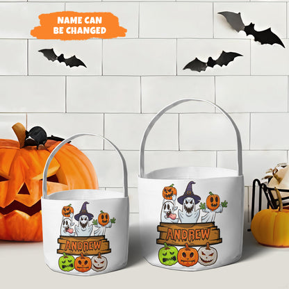 Petthouse | Personalized Halloween Bag, Kids Trick Or Treat Bag, Halloween Candy Bag, Halloween Treat Bag