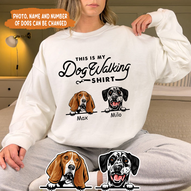 Petthouse | Custom Dog This Is My Dog Walking Shirt, Father's Day Gift, Dog Dad Unisex Shirt