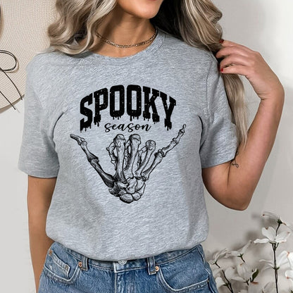 Petthouse | Vintage Spooky Season Shirt, Skeleton Hand Halloween Retro Fall Shirt,  Halloween Shirt