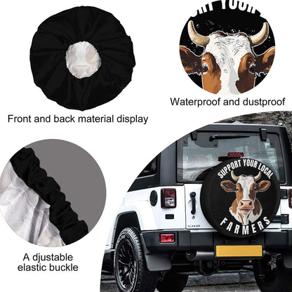 Petthouse | Support Your Local Farmers With A Cow Spare Tire Cover For Farmer Funny Cow Cattle