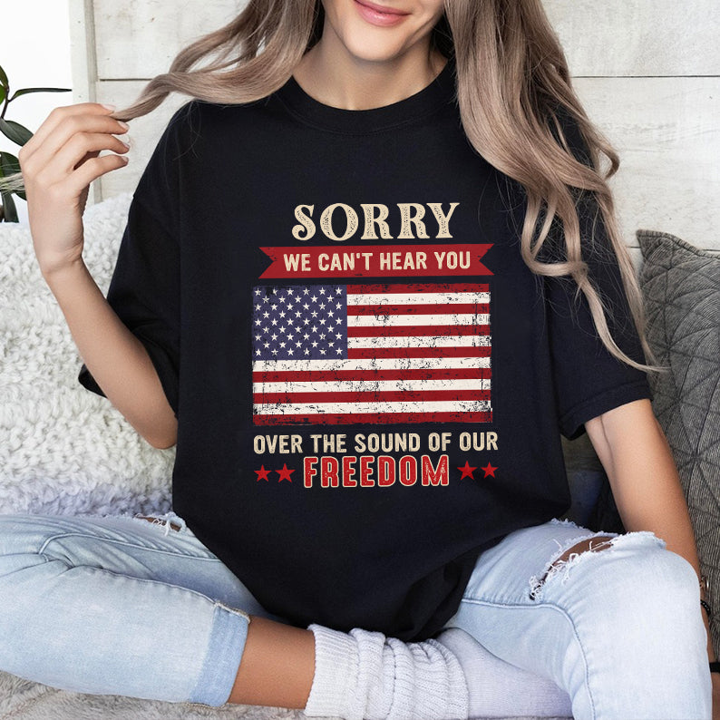 Petthouse | Custom Dog Happy 4th July Sound Of Freedom Dog Shirt, Independence Day, Gift Dog Lovers