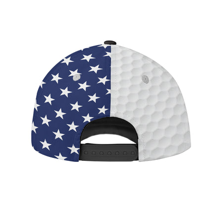 Petthouse | Customized Name American Golfer Cap Patriotic Golf Sport Hat Golf Cap Gift Golfers Gift Golf Lovers Gift