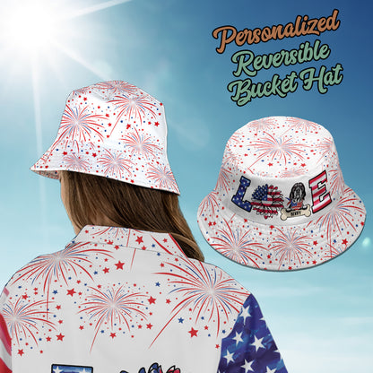 Petthouse | Personalized Dog Lover Hawaiian Shirt, 4th Of July Independence Day, Gift Pet Lovers