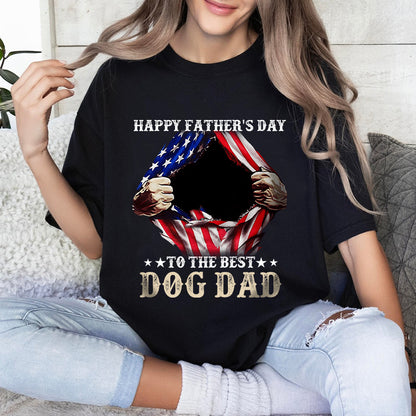 Petthouse | Personalized Happy Father's Day To The Best Dog Dad Independence Day Shirt, Gift Dad