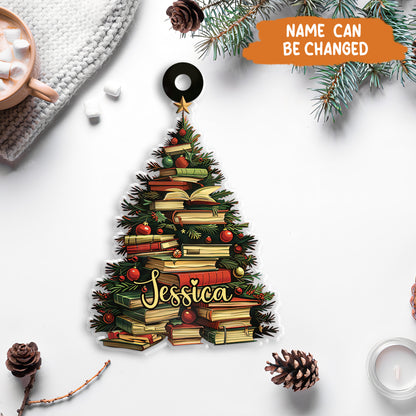 Petthouse | Personalized Christmas Book Tree Ornament, Bookish Ornament, Book Lover Gift, Bookworm Gifts