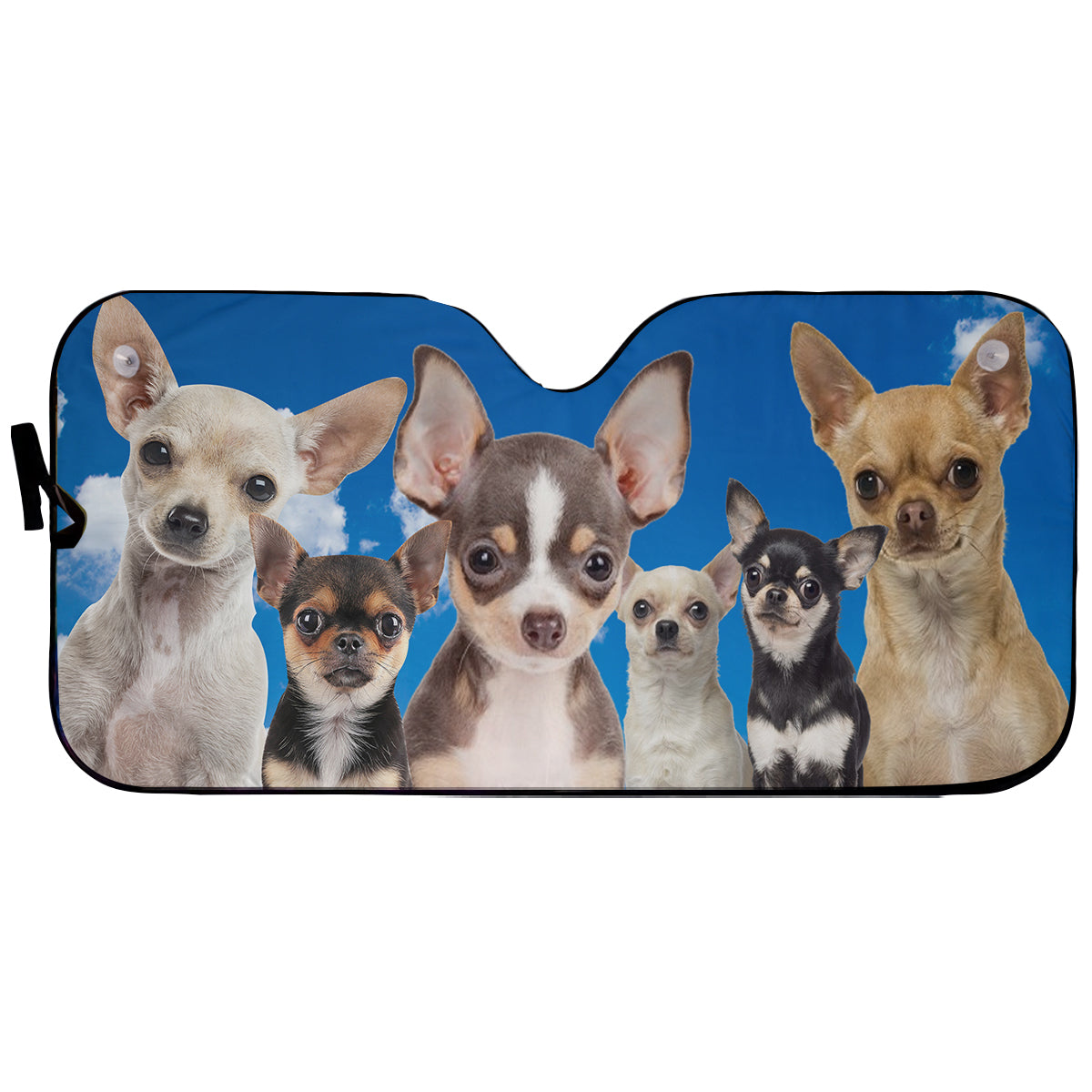 Petthouse | Chihuahua Car Sun Shade Windshield Cute Dog Car Accessories Car Decoration Pet's Lovers