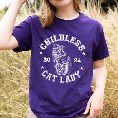 Petthouse | Childless Cat Lady Shirt, Cat Lady 2024 Shirt, Democrat Election Childless Cat Ladies