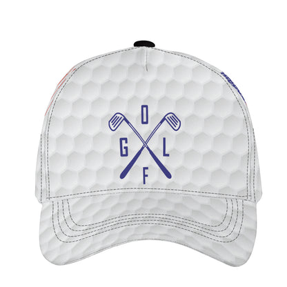 Petthouse | Customized Name Golf Player Baseball Cap Usa Flag America Golfing Sports Gif To Golf Player