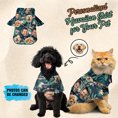 Petthouse | Custom Hawaiian Shirt With Face For Family, Funny Tropical Summer Hawaiian Shirt