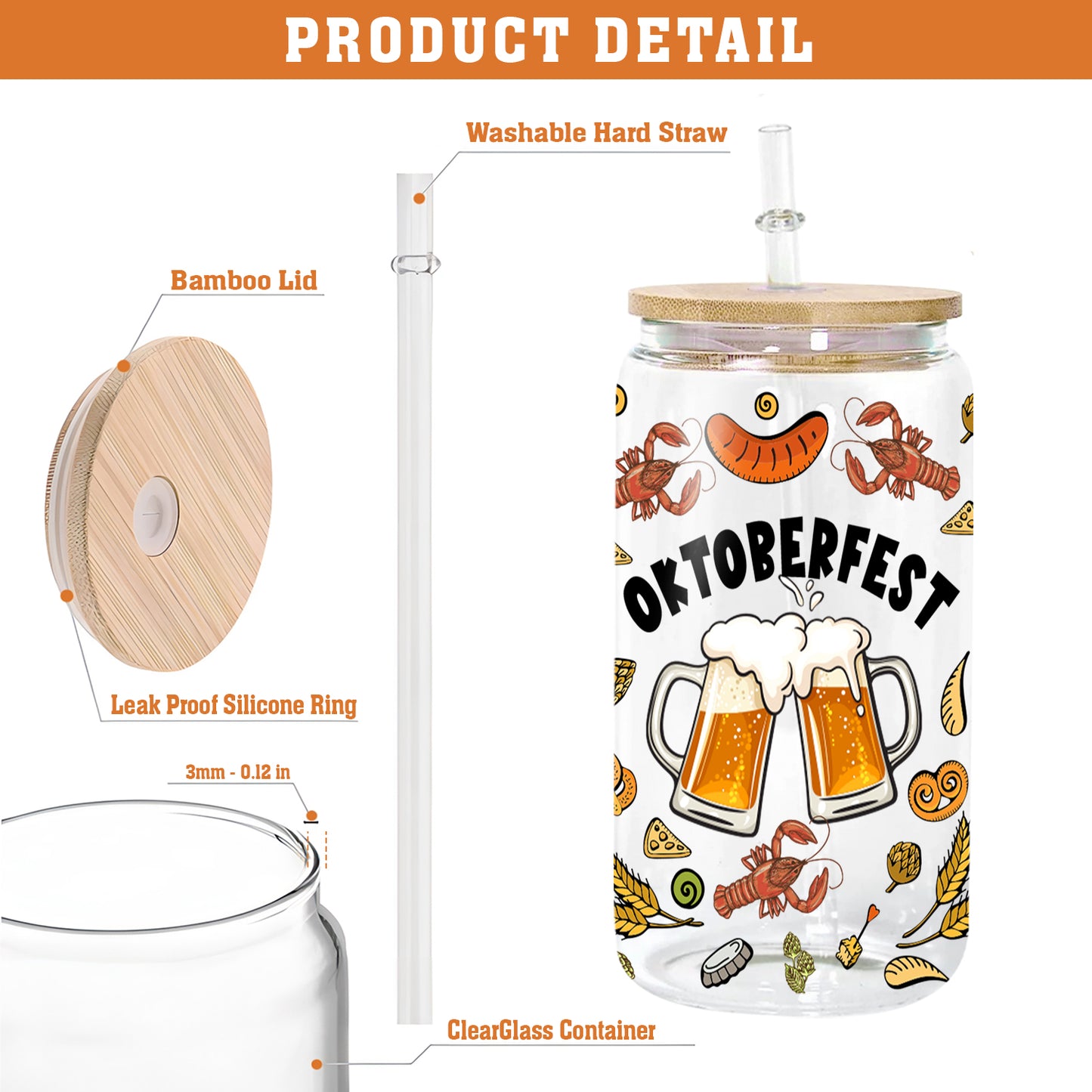 Petthouse | Oktoberfest Beer Festival Glass Can, Man Oktoberfest Beer Cup, Funny Oktoberfest Gift