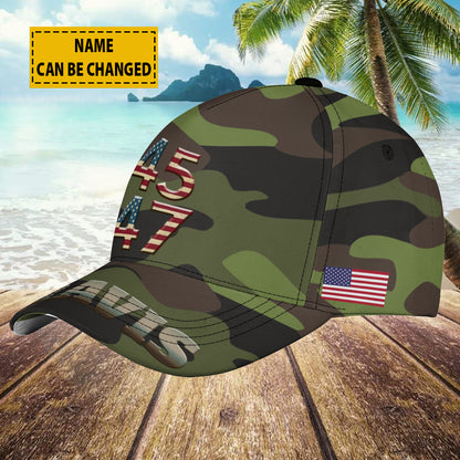 Petthouse | Customized Memorial Day Baseball Cap Camo Pattern Travel Hat Veteran Day Summer Hat Gifts For Soldier