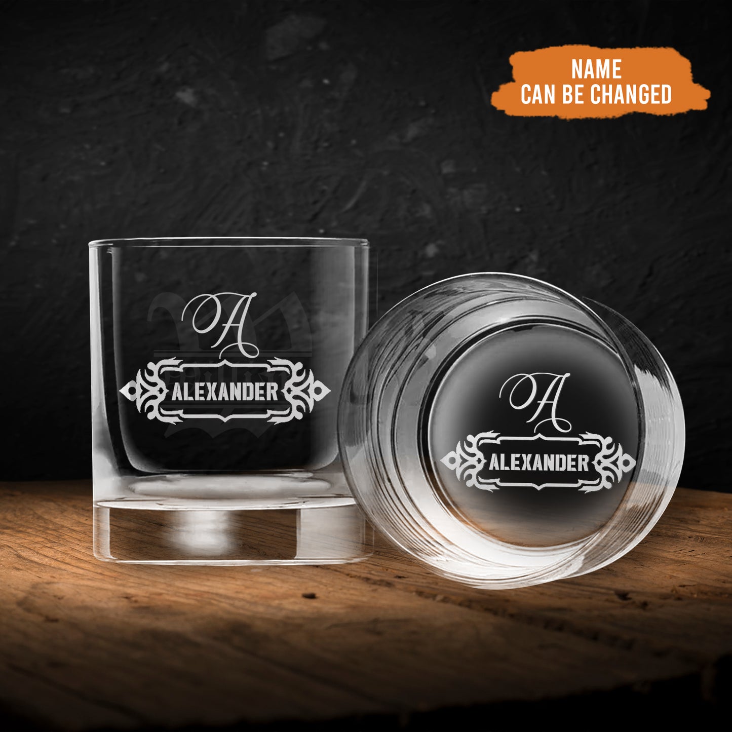 Petthouse | Personalized Etched Whiskey Glass, Cocktail Cup, Happy Birthday Gift Idea For Dad