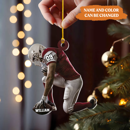 Petthouse | Customized American Football Ornament, Football Xmas Ornaments, Football Christmas Decor