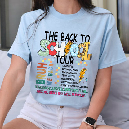 Petthouse | The Back To School Tour Shirt, Bruh We Back T Shirt, Teacher T Shirt, School Doodles