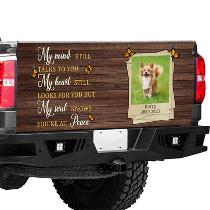 Petthouse | Chihuahua Dog Tailgate Wraps For Trucks Custom Tailgate Mural My Mind Still Talks To You