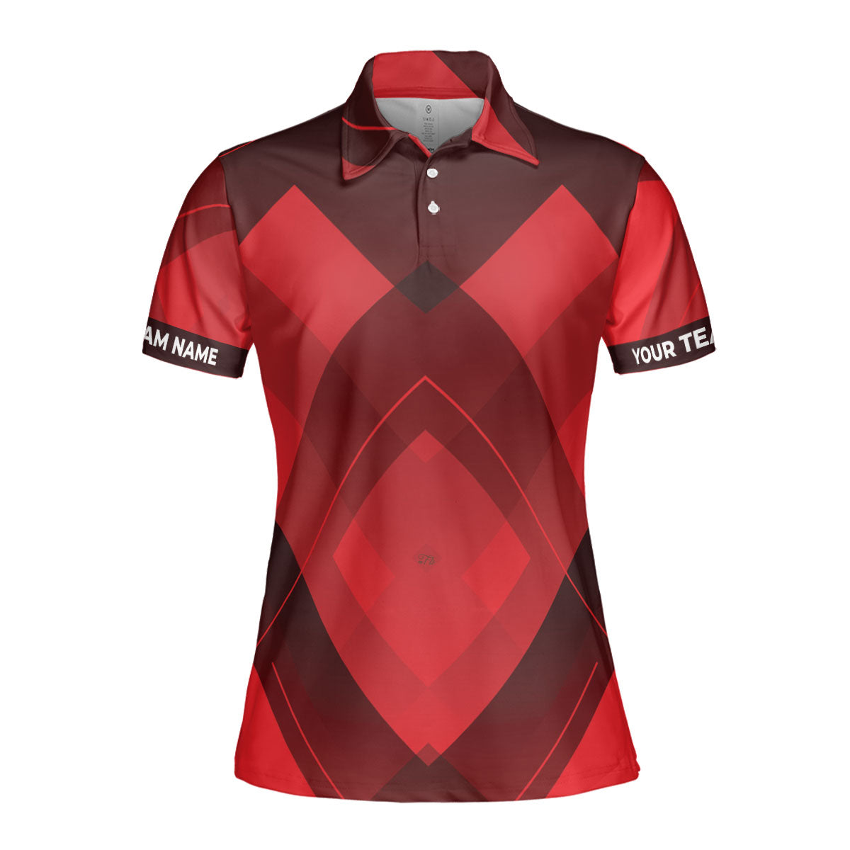 Petthouse | Customized Diamond Pattern Women's Polo Shirts Golfing Style Golfer Birthday Mom Gift