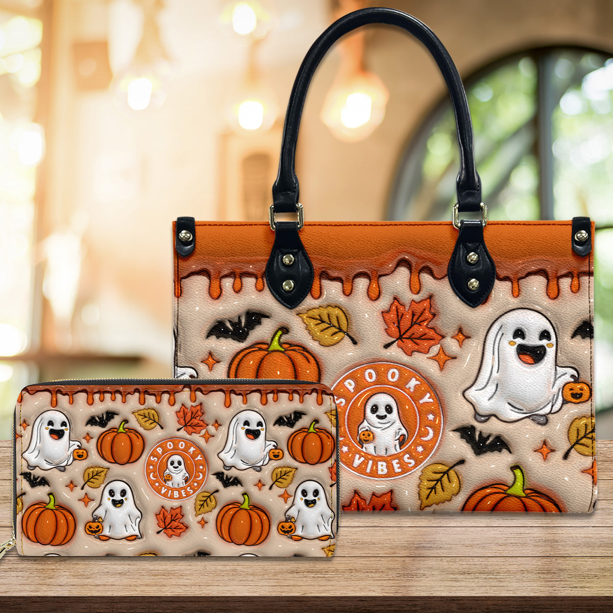 Petthouse | Ghost Halloween Handbag Wallet, Cute Ghost Bags, Trick Or Treat Halloween Bags, Spooky Fashion Accessory